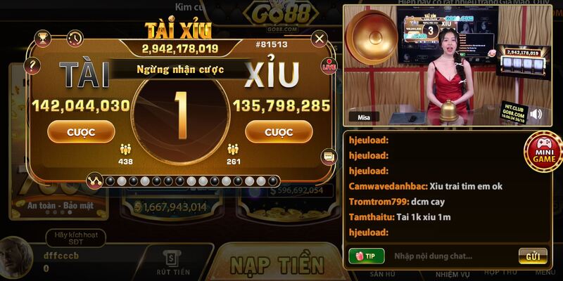 Hình ảnh Tài Xỉu Live